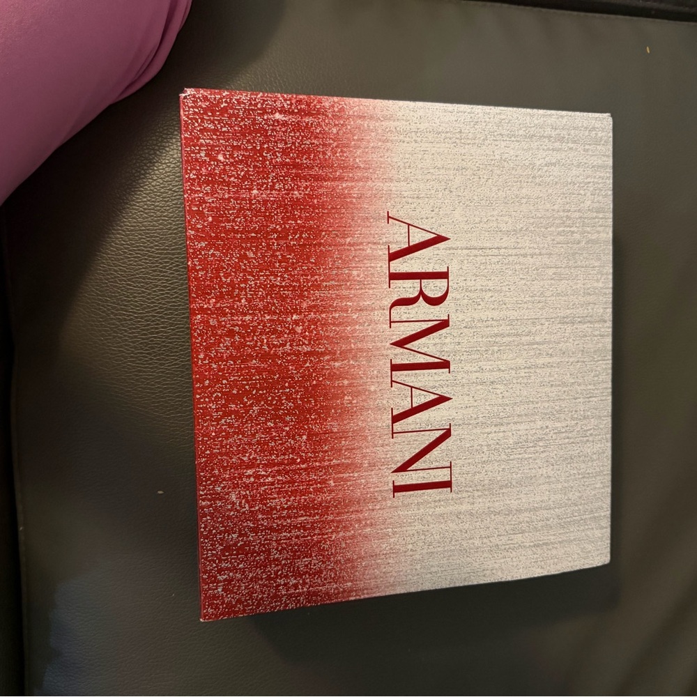 Giorgio Armani Red and White Accent Book